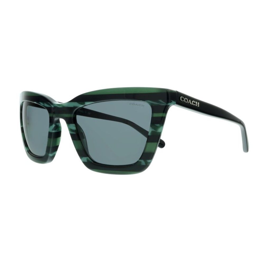 Coach 0HC8203 547687 Emerald Glitter Varsity Stripe Square Sunglasses